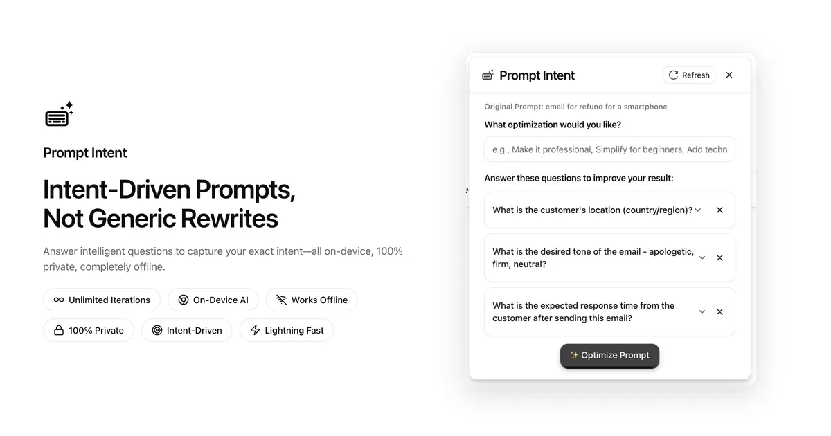 The Idea Behind Prompt Intent